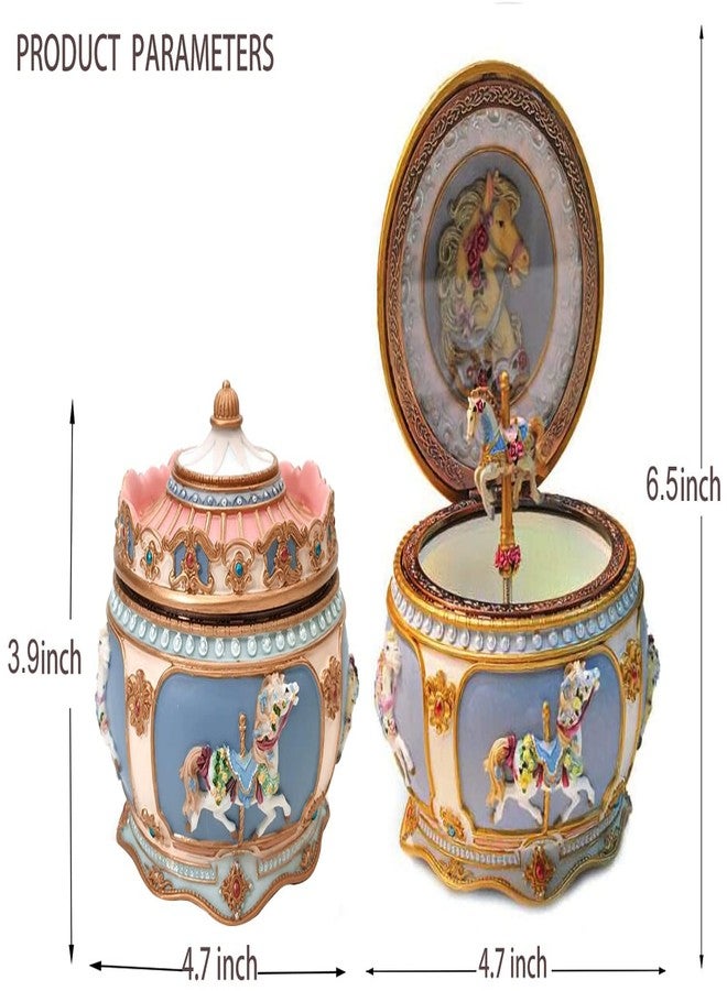 Singeek You are My Sunshine Music Box Carousel Horses Unicorn Musical Box with Sankyo 18-Note Wind Up for Kids Girls Christmas Birthday Gifts - Image 2